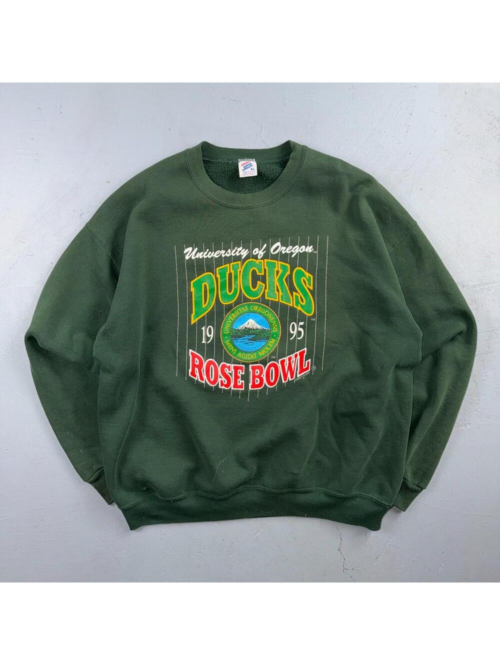 Vintage Oregon Ducks 1995 Rose Bowl Adult XL Crewneck Sweatshirt Jerzees 90s